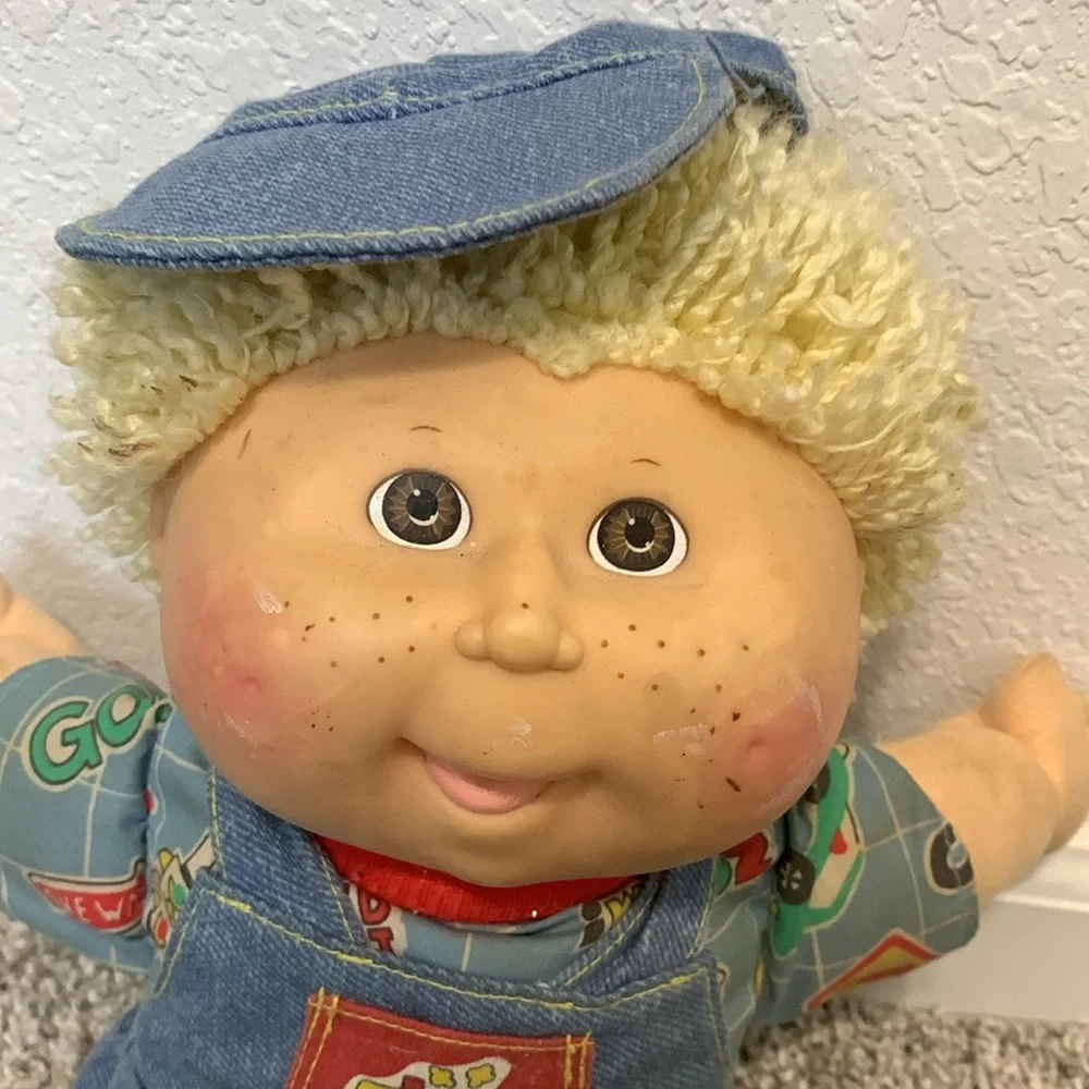 Vintage Cabbage Patch Kids Xaviar Roberts Overalls Doll - Picture 2 of 6